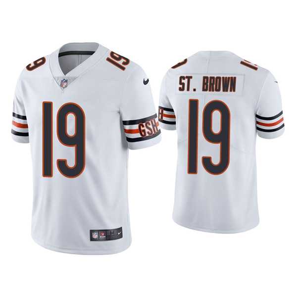 Nike Men & Women & Youth Chicago Bears #19 Equanimeous St. Brown White Vapor untouchable Limited Stitched Jersey,We sell and wholesale Nike Men & Women & Youth Chicago Bears #19 Equanimeous St. Brown White Vapor untouchable Limited Stitched Jersey on line form chian!